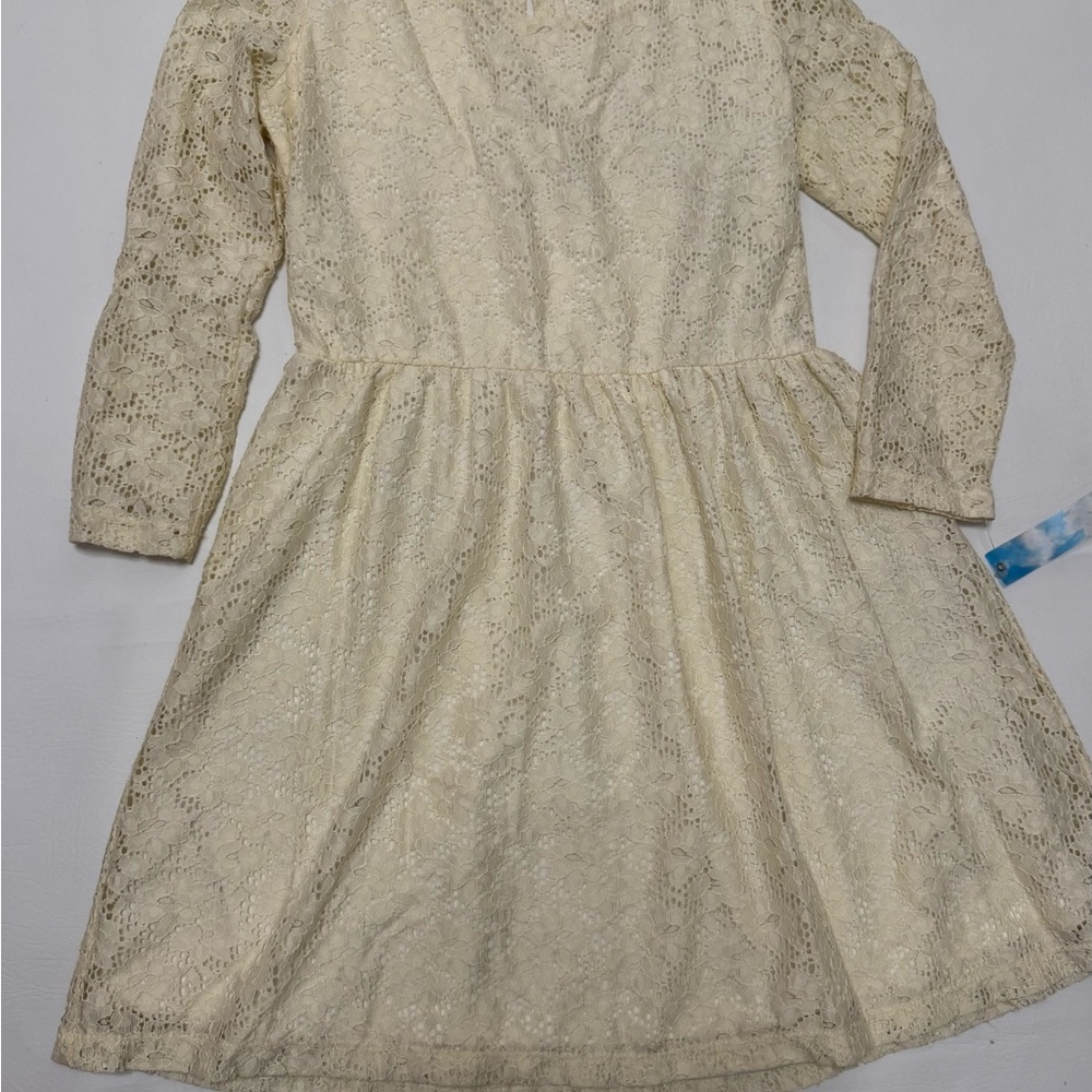 Sky Cream Lace Formal junior’s Dress